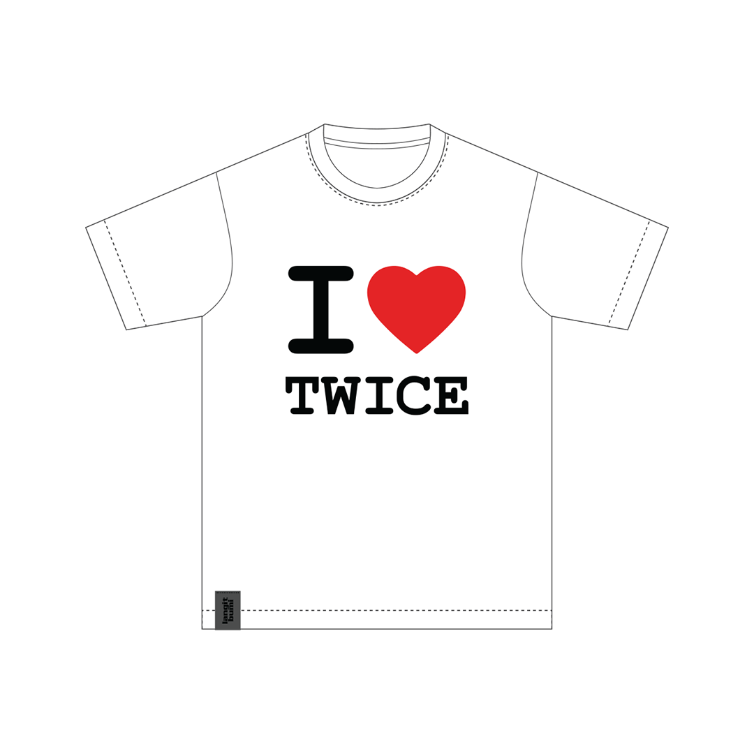 I LOVE TWICE White Tee